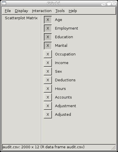 Image ggobi-audit-control-scatter-matrix-default